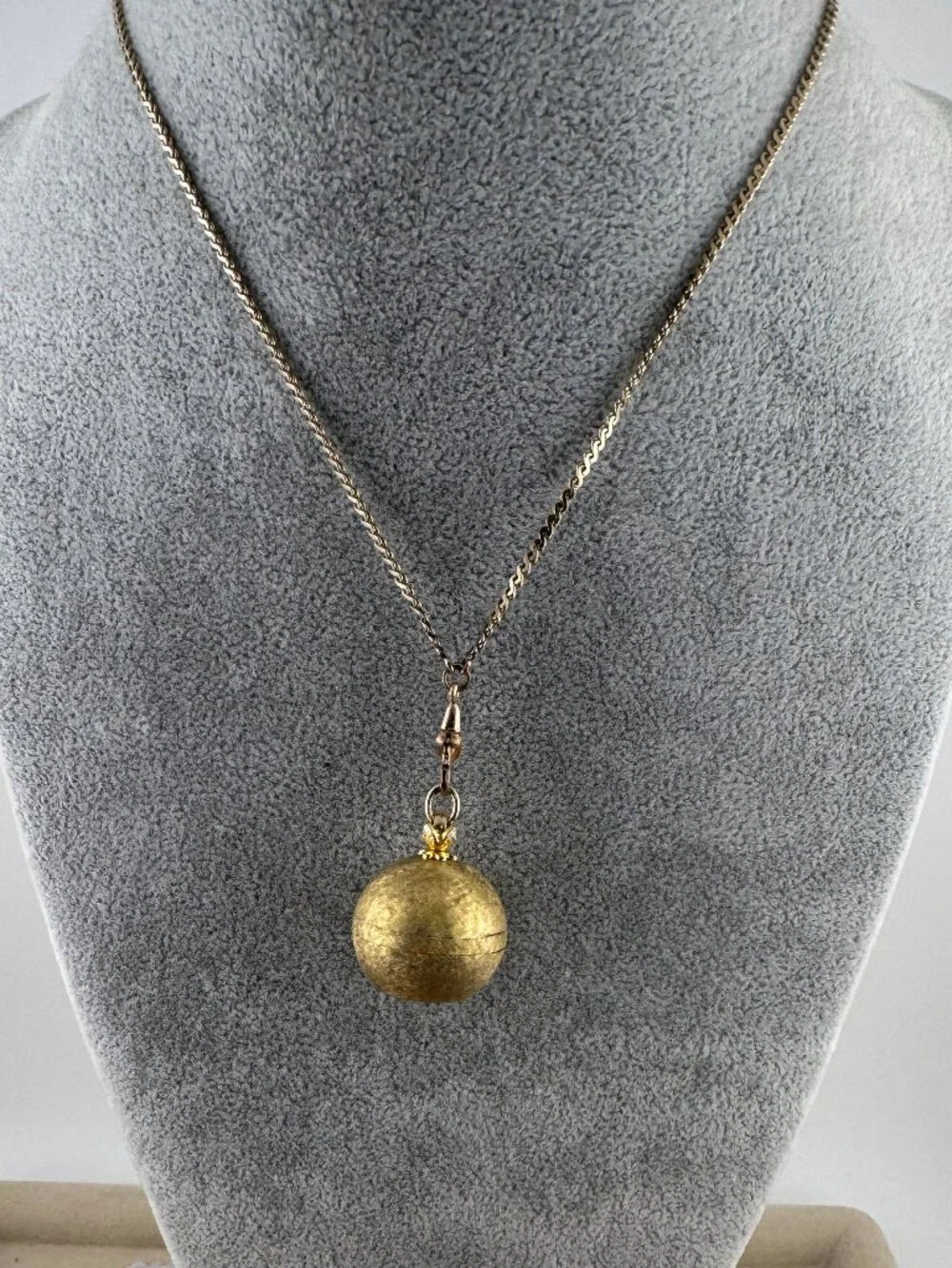 Vintage Bucherer Orb or also called Ball Watch with 30 inch necklace